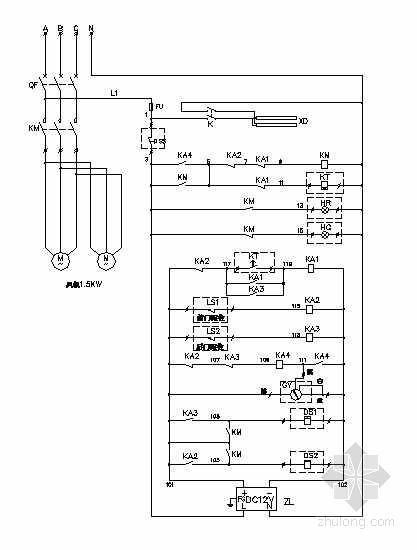 風(fēng)淋室電氣原理圖